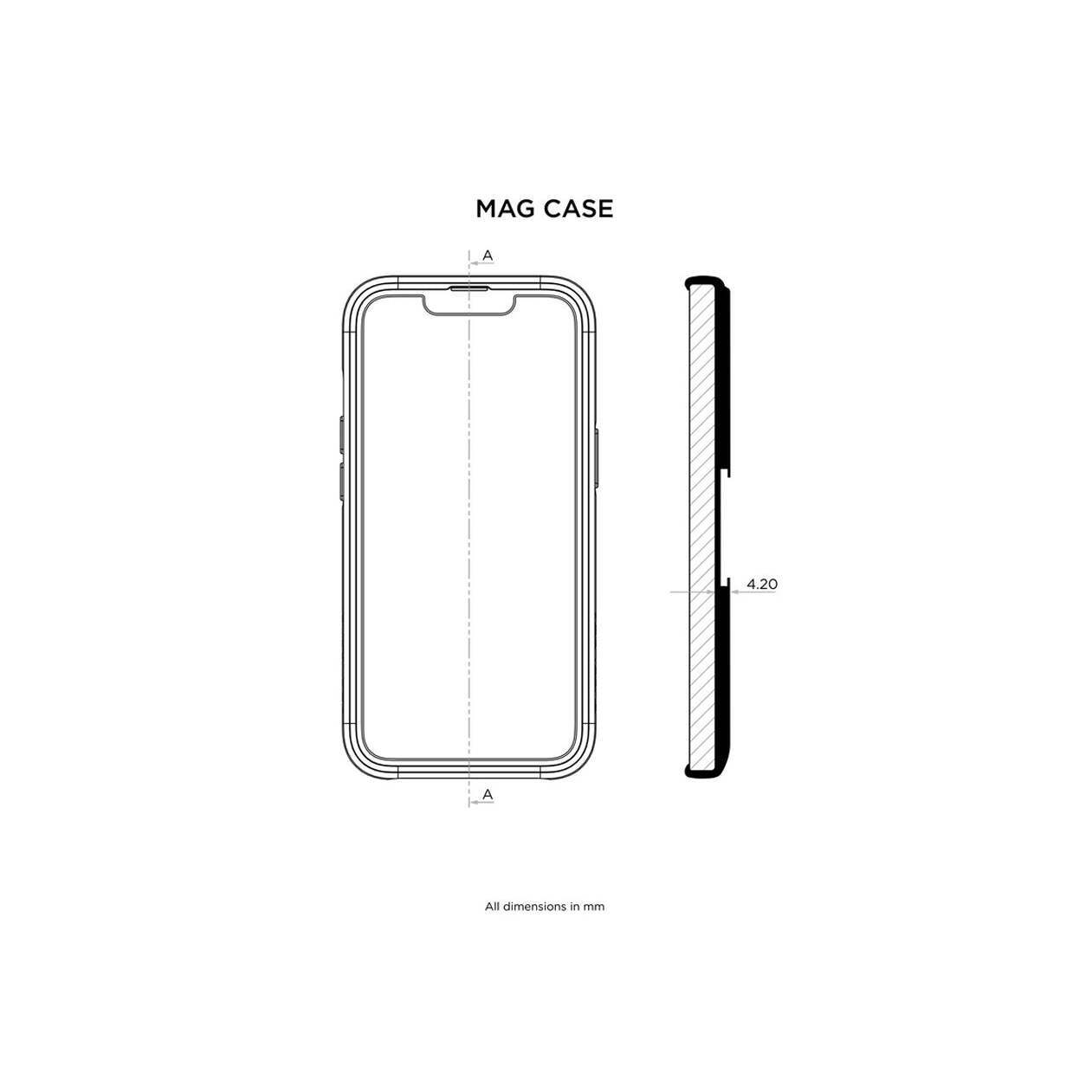 Quad Lock MAG Case for iPhone 13 Mini Black